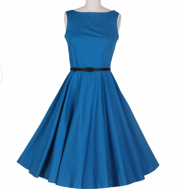 Audrey Hepburn Fashion vintage blue 1
