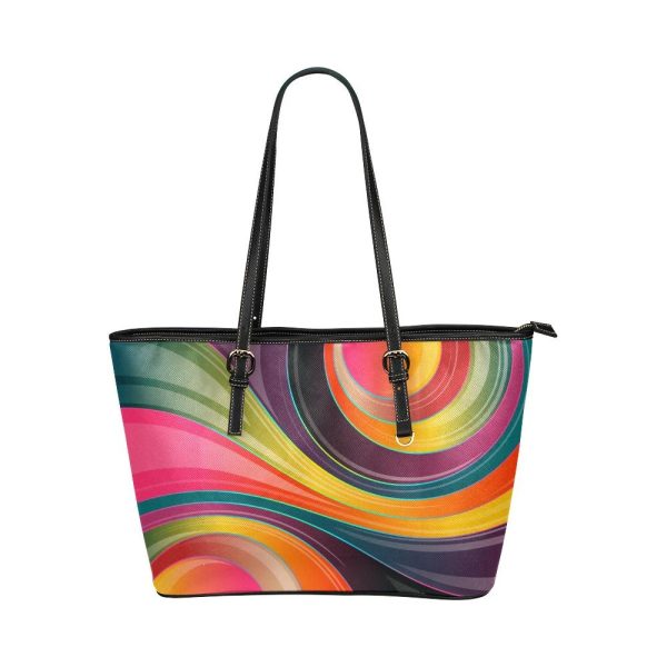 Colorful Circular Geometric Style Tote Bag 1