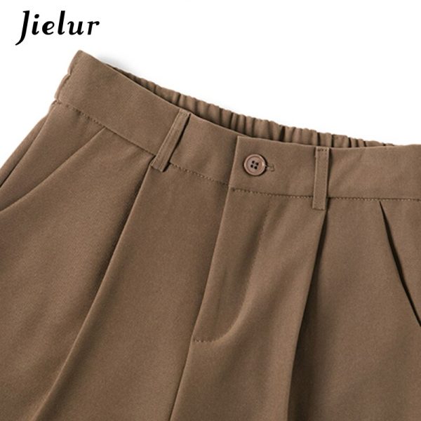 Jielur Fashion Female Pants Spring Straight Black White Khaki Trousers Suits Formal Casual S-XL New Women's Pants Harajuku - Image 5