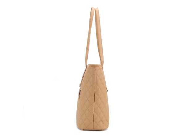 MKF Collection Tansy Quilted Vegan Leather Women's Tote Bag with Pouch– 2 pieces by Mia k - Image 4