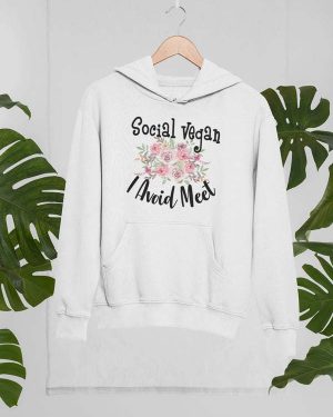 Social Vegan I Avoid Meet Hoodie