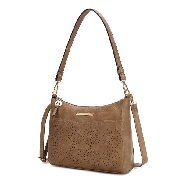 Alanis Laser Cut Vegan Leather Women's Shoulder Bag