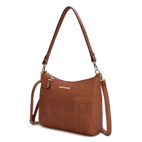 Alanis Laser Cut Vegan Leather Women's Shoulder Bag