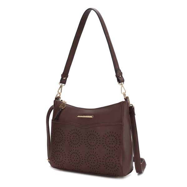 Alanis Laser Cut Vegan Leather Women's Shoulder Bag