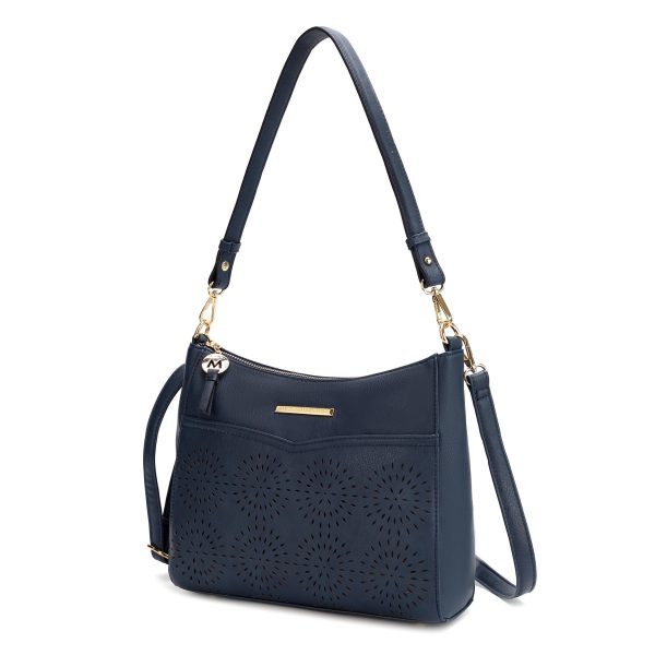 Alanis Laser Cut Vegan Leather Women's Shoulder Bag