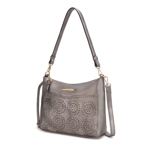 Alanis Laser Cut Vegan Leather Women's Shoulder Bag