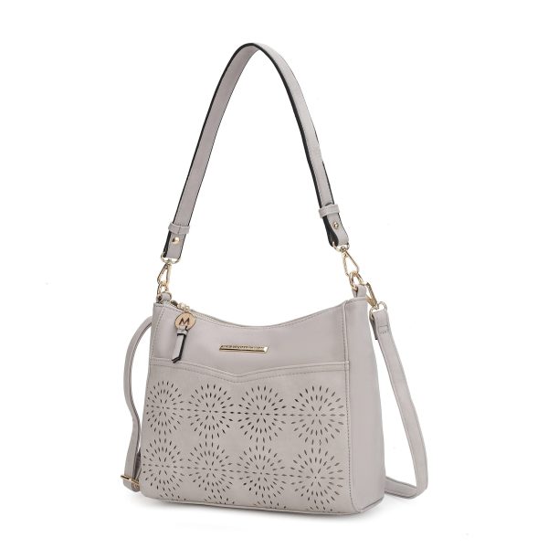 Alanis Laser Cut Vegan Leather Women's Shoulder Bag