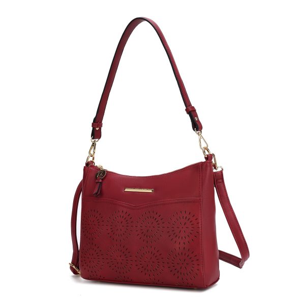 Alanis Laser Cut Vegan Leather Women's Shoulder Bag