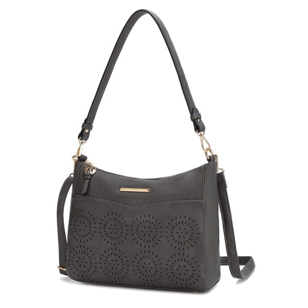 Alanis Laser Cut Vegan Leather Women's Shoulder Bag