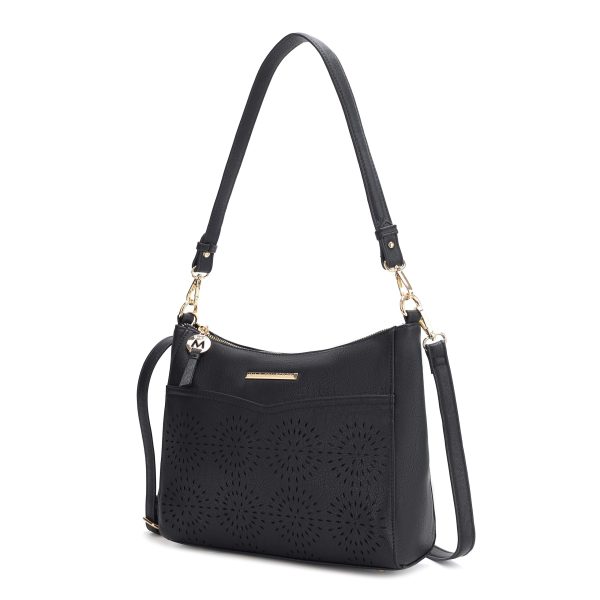 Alanis Laser Cut Vegan Leather Women's Shoulder Bag