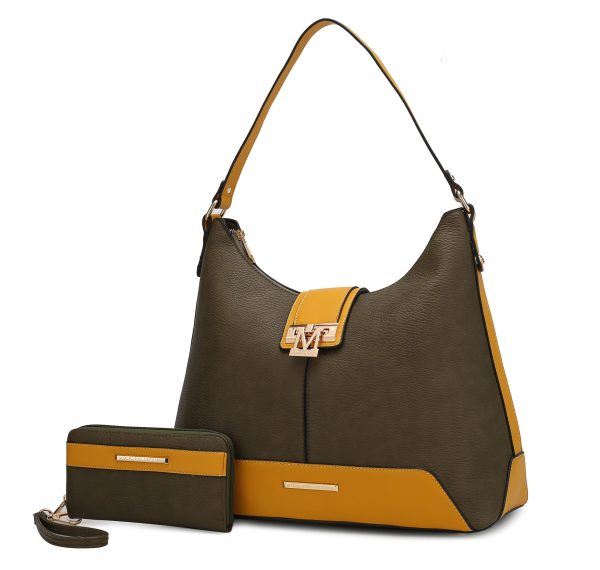 Graciela Color-Block Vegan Leather Women's Hobo Bag