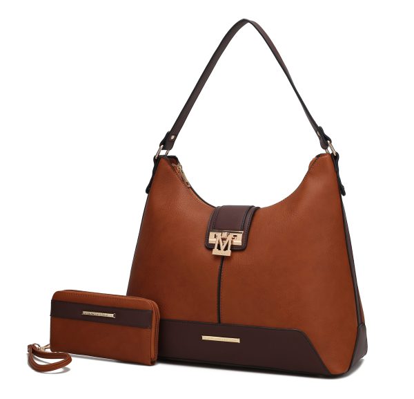 Graciela Color-Block Vegan Leather Women's Hobo Bag