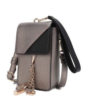 MKF Collection Hannah Crossbody Bag & Wristlet Vegan Leather For Women by Mia k