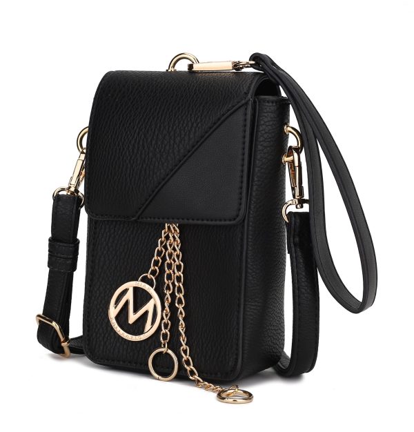 MKF Collection Hannah Crossbody Bag & Wristlet Vegan Leather For Women by Mia k