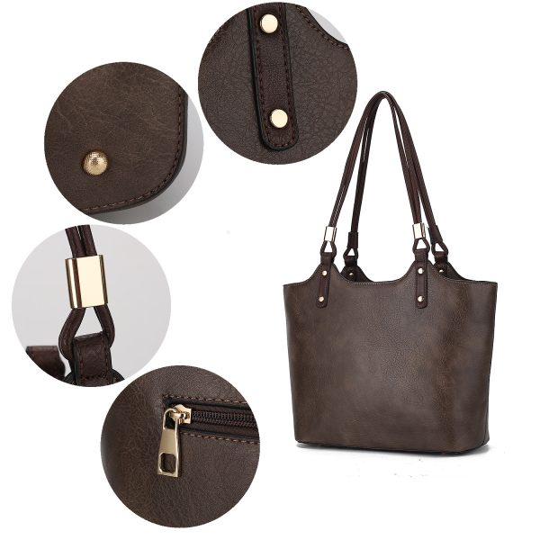 MKF Collection Reyna Tote Handbag with Pouch Vegan Leather Women by Mia k - Image 22