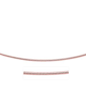 14k Rose Gold Necklace in a Round Omega Chain Style