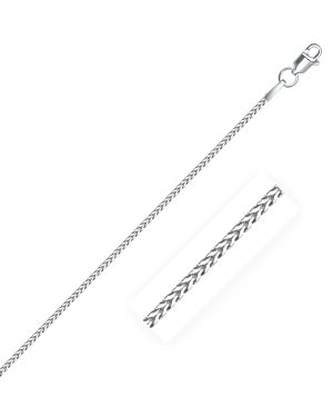 14k White Gold Franco Chain 1.2mm