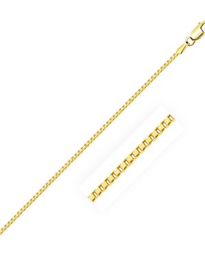 14k Yellow Gold Classic Box Chain 1.1mm