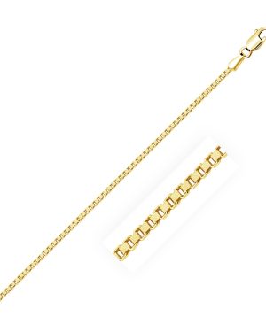 14k Yellow Gold Classic Box Chain 1.4mm