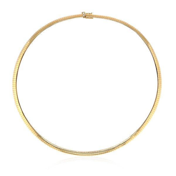 14k Yellow Gold Classic Omega Style Chain (6 mm) - Image 2