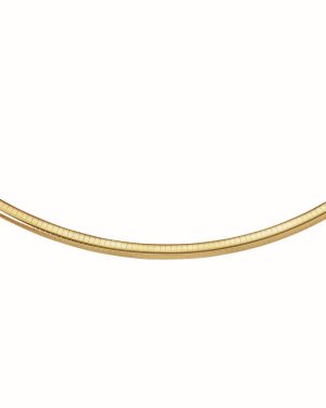 14k Yellow Gold Classic Omega Style Chain (6 mm)