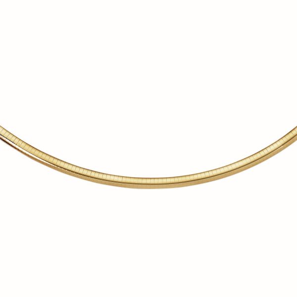 14k Yellow Gold Classic Omega Style Chain (6 mm)