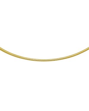 14k Yellow Gold Classic Omega Style Necklace (2 mm)