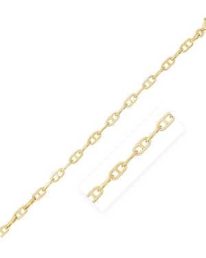 14k Yellow Gold High Polish Mariner Link Chain (5.1mm)