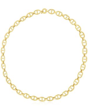 14k Yellow Gold High Polish Mariner Link Chain (8.8mm)