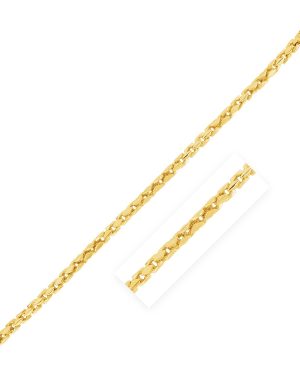 14k Yellow Gold High Polish Mens Fancy Box Bracelet (5.0mm)