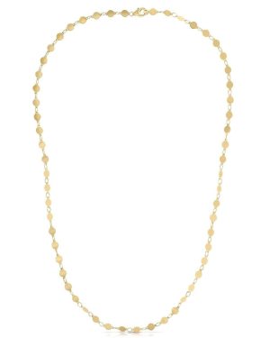 14k Yellow Gold Necklace with Polished Circles