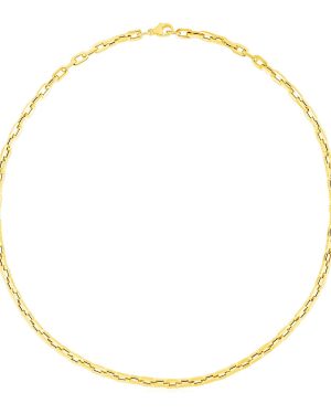 14k Yellow Gold Paperclip Chain Necklace