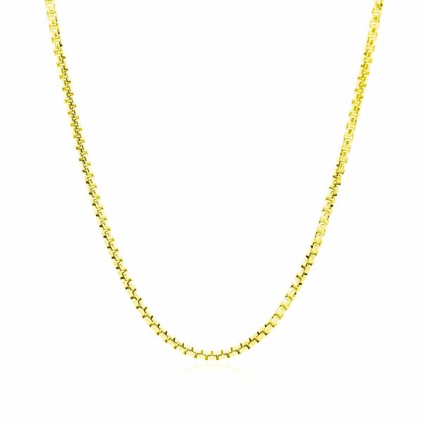 14k Yellow Gold Round Box Chain 1.7mm - Image 2