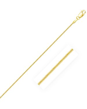 14k Yellow Gold Round Snake Chain 0.9mm