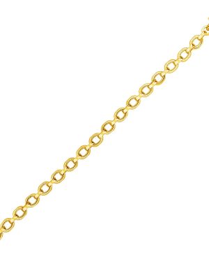 14k Yellow Gold Twisted Link Bracelet