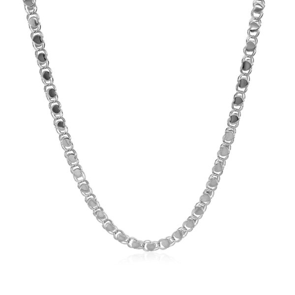 2.9mm 14k White Gold Heart Chain - Image 2