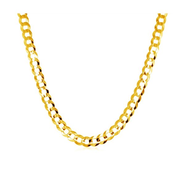 3.2mm 10k Yellow Gold Curb Chain - Image 2