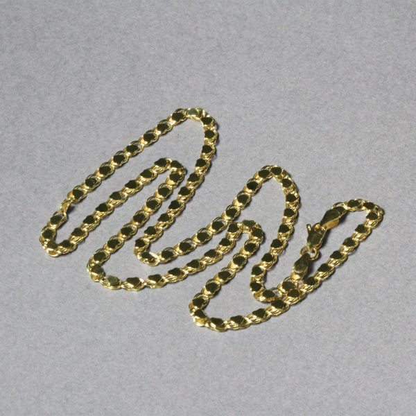 3.3mm 14k Yellow Gold Heart Chain - Image 5