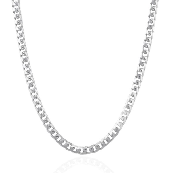 4.4mm 14k White Gold Solid Miami Cuban Chain - Image 2