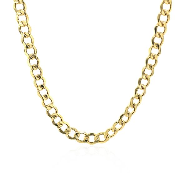 4.4mm 14k Yellow Gold Curb Chain - Image 2