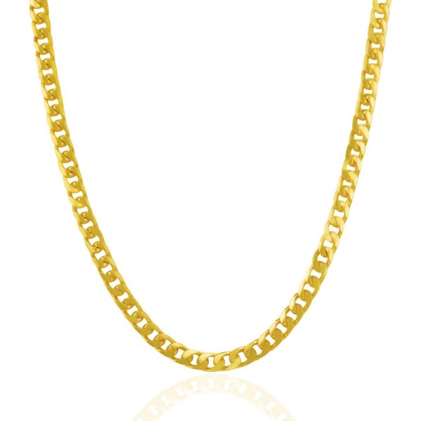 4.4mm 14k Yellow Gold Solid Miami Cuban Chain - Image 2