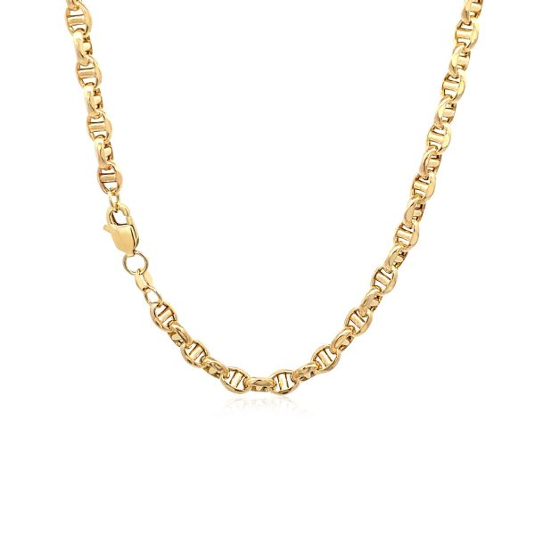 4.5mm 14k Yellow Gold Anchor Chain - Image 3