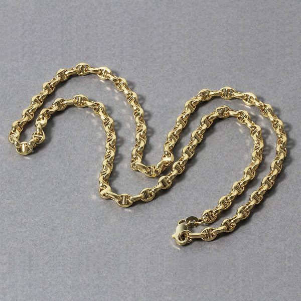 4.5mm 14k Yellow Gold Anchor Chain - Image 5