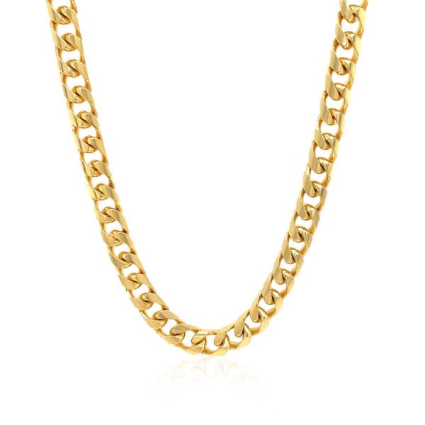 5.8mm 14k Yellow Gold Solid Miami Cuban Chain - Image 2