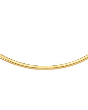 6.0 mm 14k Yellow Gold Classic Omega Bracelet