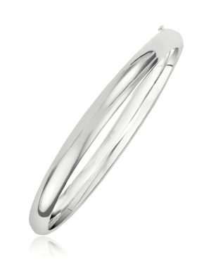 Classic Bangle in 14k White Gold (5.0mm)