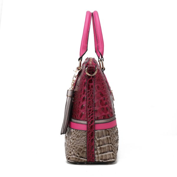 MKF Collection Autumn Crocodile Skin Tote Handbag with Wallet by Mia k - Image 7