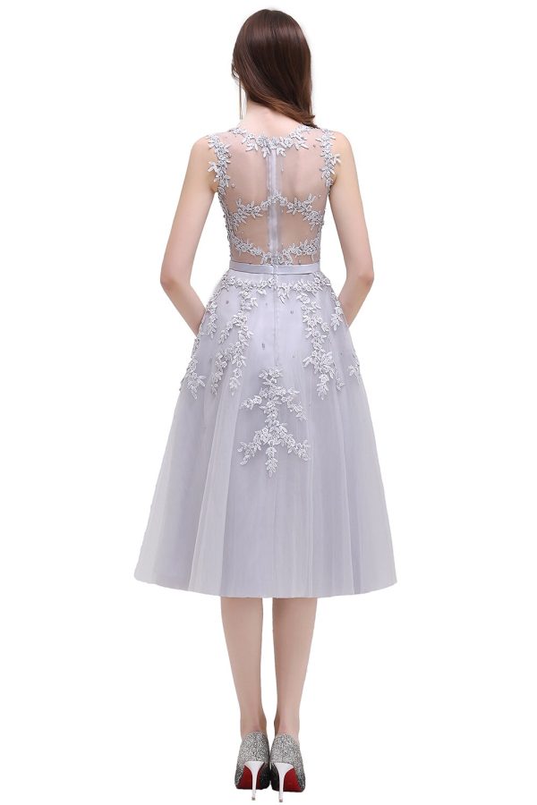 Sleeveless Lace Prom Dresses 20