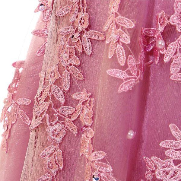 Sleeveless Lace Prom Dresses 12