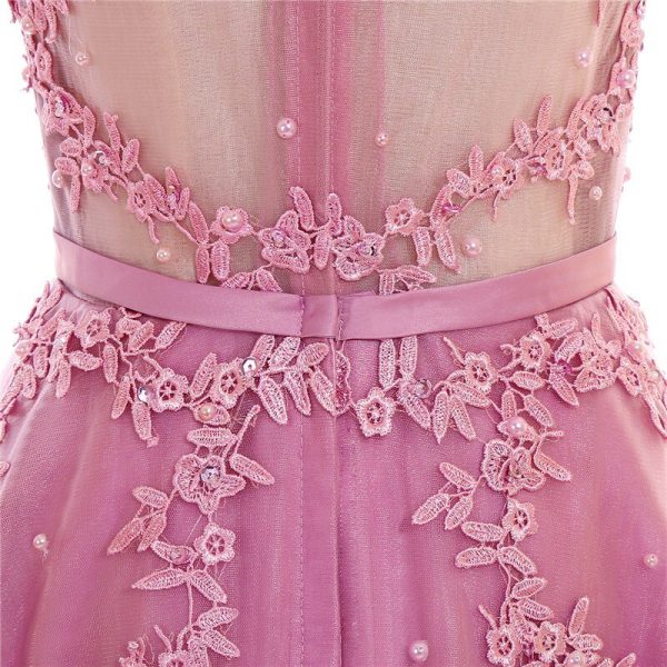 Sleeveless Lace Prom Dresses 10